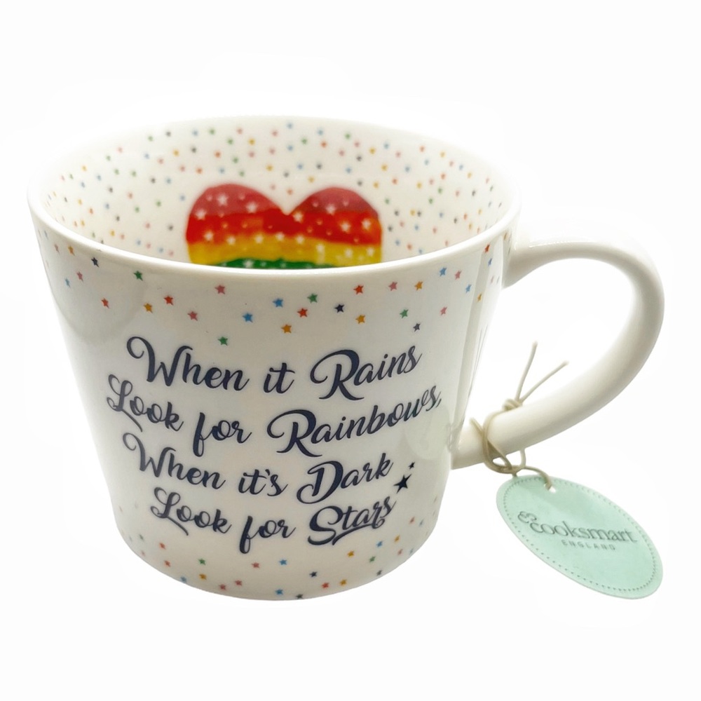 🆕 Cooksmart When it Rains… Rainbow 🌈 Mug